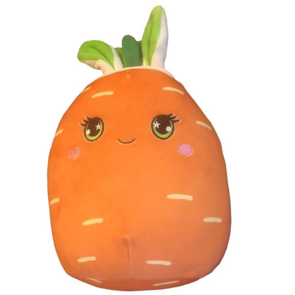 SQUISHMALLOWS Caroleena Carrot Rare Green Eyes Easter Bunny Ears Plush Pillow - Picture 1 of 8